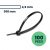 Cable Tie 4.5*300mm Black 100Pcs/Pack – SKU: 11174