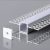 Led Strip Mounting Kit With Diffuser Aluminum 2000*55*15mm Silver Body – SKU: 23173