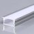 Led Strip Mounting Kit With Diffuser Aluminum 2000*20*10mm Silver Body – SKU: 23175