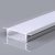 Led Strip Mounting Kit With Diffuser Aluminum 2000*30*10mm Silver Body – SKU: 23177